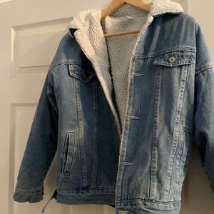 Fleece lined jean jacket